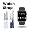 4 Pcs Adjustable Slicone Sport Elastic Apple Watch Color Strap - WSP-ASST2