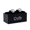 Silver Vintage Texture Square Cufflinks-CL1837