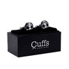 Silver Soccer Novelty Cufflinks-CL1840