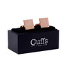 Rose Gold Sleek Square Cufflinks-CL1847