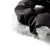 2pc Faux Leather and  Fur Scrunchie Set - 2SHS-PU-1