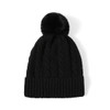 Ladies Winter Cable Knit Cap with Fleece - LKH5044