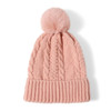 Ladies Winter Cable Knit Cap with Fleece - LKH5044