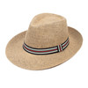 Men's S/S Tri-Color Banded Wide Brim Fashion Fedora Hat- FSS17128