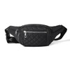 Nylon Quilted Waist Fanny Pack - FBW1866-BK