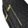 Ladies Quilted Crossbody Sling bag- LFBG1845-BK