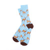Men's Deer Family Novelty Socks-NVS19645-BL