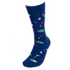 Novelty men's socks, 70% cotton 25% polyester 5% spandex-NVS19660-NV