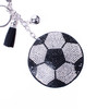  Bling Crystal Rhinestone Soccer Ball keychain-31251JT-S