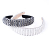 "C" Shaped Padded Headband with Pearl & Rhinestone-PHB1021