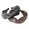 " C " Shaped Knotted Headband with Metallic Texture-PHB1029