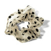 2pcs Chiffon Polka Dot Hair Scrunch with Pearl Inside-2SHS-PEARL