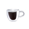 Double Walled Clear Heart Shaped Espresso Cup - DWC1001