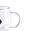 Double Walled Clear Panda Cup- 250ML -DWC1005