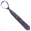 6 Pc Men's Black & Pink Striped Zipper Tie - MPWZ-BLK3