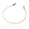 Faux White Decor Pearl Tiara Headband -PHB1025