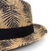 12 Pc  Assorted Unisex Kids Tropical Leaves Fedora Hats- BF180600-ASST