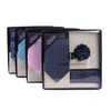 12 pc Pattern Tie, Matching Hanky and Lapel Pin Box Set-THLB4000-SS