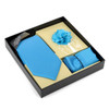 12pc Solid Tie, Hanky & Label Pin Box Set-THLB3000-SS