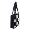 Ladies Patch Square Straw Tote Bag-STWBG04