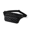 Ladies Nylon Puffer Quilt Waist Fanny Pack-FBW1862-BK