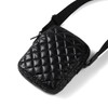 Ladies Nylon Puffer Quilt Crossbody Bag-LCBG1423-BK