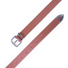 Women's Vegan Leather Western Metal Tip Belt - LBT1201-BR