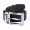 Men's Genuine Black/Brown Reversible Dress Belt - (RVMGLD-DRY1)