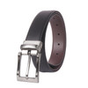 Men's Genuine Black/Brown Reversible Dress Belt - RVMGLD-DRY1