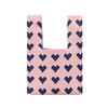 Mini Pink Sweetheart Knit Foldable Wrist Tote Bag -KTBG04