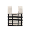 Mini Black on White Knit Tote Bag -KTBG13