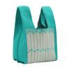  Mini Aqua Abstract Knit Tote Bag -KTBG23