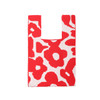 Mini Red Floral Pattern Knit Tote Bag -KTBG29