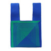 Mini Blue and Green Illusion Pattern Knit Tote Bag -KTBG40