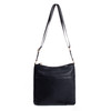 Ladies Black PU Large crossbody bag- LCBG1452-BK