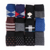Mens 12 Pair Assorted Dress Poly Socks -VIND12ASST-B