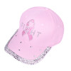 Fight Breast Cancer Awareness Crystal Bling Cap-CP9617