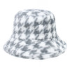 Ladies Plush Houndstooth Bucket Hat-BKHT1202