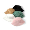 Ladies Faux Fur Plush Bucket Hat-BKHT1201