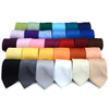 Boys Solid Micro Fiber Poly Woven tie -MPWB6308