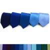 Boys Solid Micro Fiber Poly Woven tie -MPWB6308