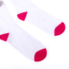  Ladies Knee High Breast Cancer Awareness Argyle Socks-LNVS2005-WHT