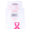 Ladies Knee High Breast Cancer Awareness Ribbon Socks-LNVS2004-WHT