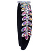 Ladies Bejeweled Decor Velvet Headband -PHB1048