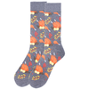 Men's Thanksgiving  Turkey Novelty Socks -NVS19665-CHAR