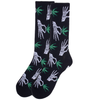 Men's Skeleton Cannabis Socks -NVPS2048-BK