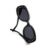 Black Oval Bling Sunglasses- LSG1014