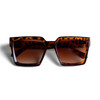 Oversized Square Tortoise Sunglasses-LSG1013