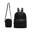 2 Pc Quilted Commuter Backpack & Crossbody Set-LBP1401-BK