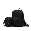 2 Pc Quilted Commuter Backpack & Crossbody Set-LBP1401-BK